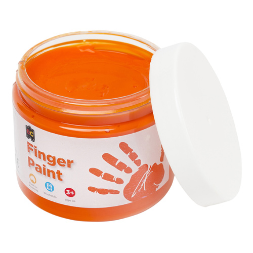 EC Paint Finger Paint Washable Non Toxic Non Staining 500ml - Orange