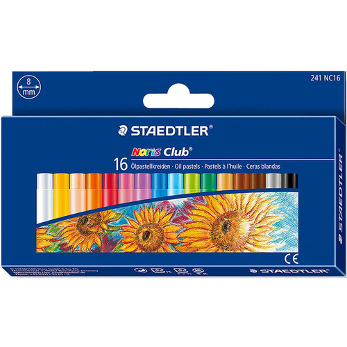 Staedtler Noris Club Oil Pastels Artists Crayons - 16 Pack