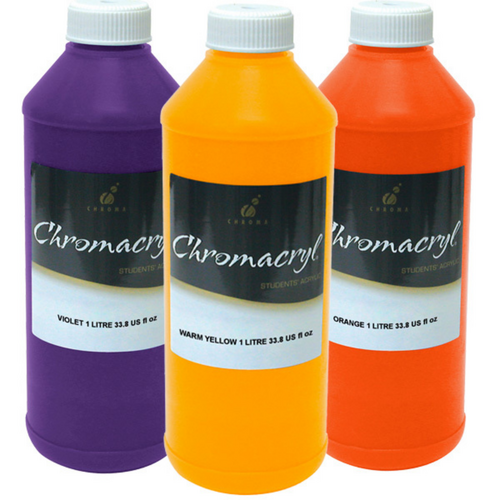Chromacryl Student Acrylic Paint 1 Litre