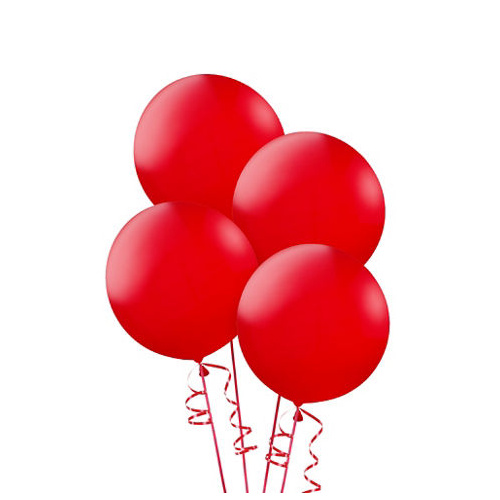 Alpen 25cm Round Balloons Pack 15  - Red