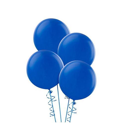Alpen 25cm Round Balloons Pack 15  - Blue