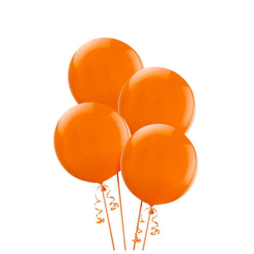 Alpen 25cm Round Balloons Pack 15 - Orange
