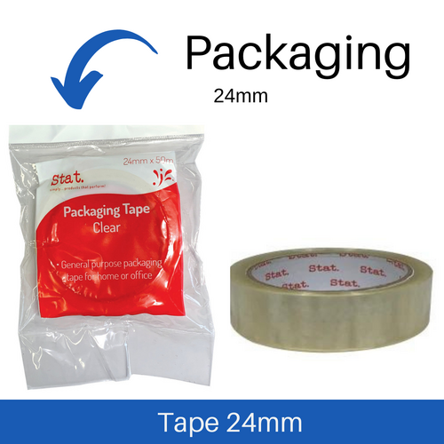 Stat Packaging Tape 24mm x 50m Clear