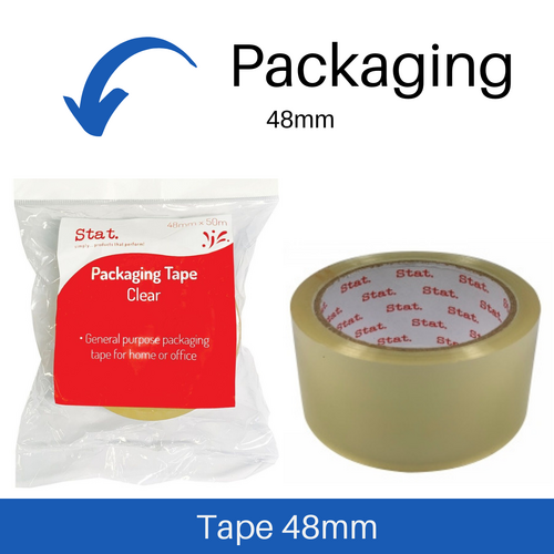 Stat Packaging Tape 48mm x 50m Clear - 26403