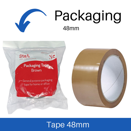 Stat Packaging Tape 48mm x 50m Brown