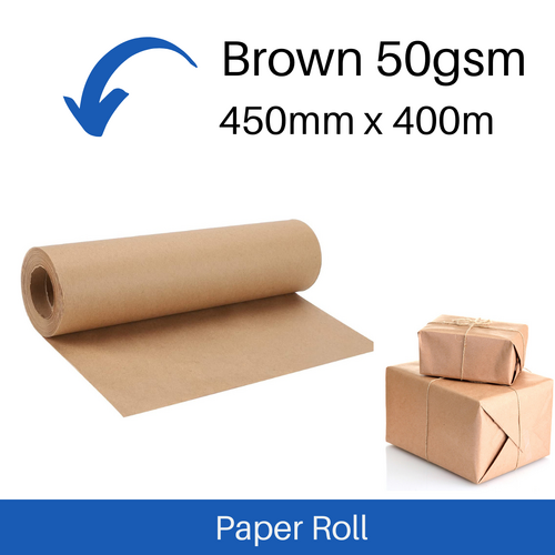 Kraft Counter Paper Roll 450mm x 400m 50gsm