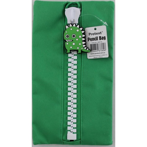 Protext Pencil Case 235x125mm Character - Green Monster