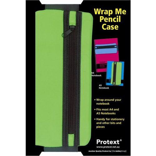 Protext Zipper Pencil Case 205 x 90mm Wrap Me - Green