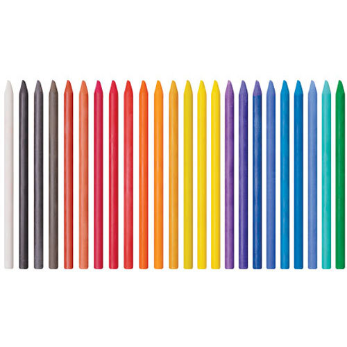 Zart Soft Woodless Pastel Pencils 24 Pack - Assorted Colours