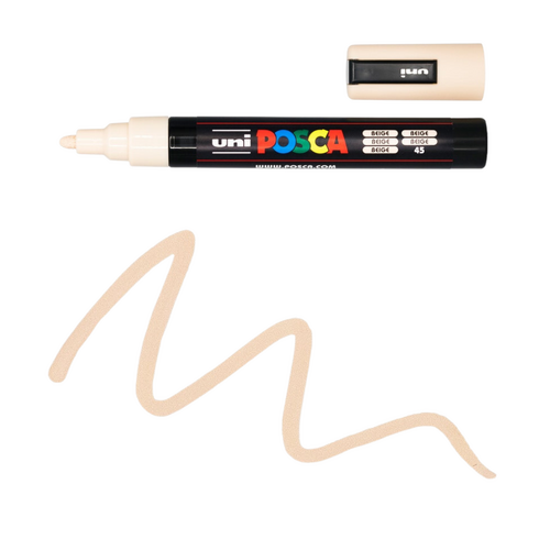 UNI Paint Marker Posca Pen Bullet Tip PC5M - Beige