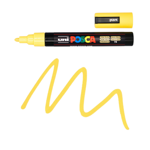 UNI Paint Marker Posca Pen Bullet Tip PC5M - Straw Yellow