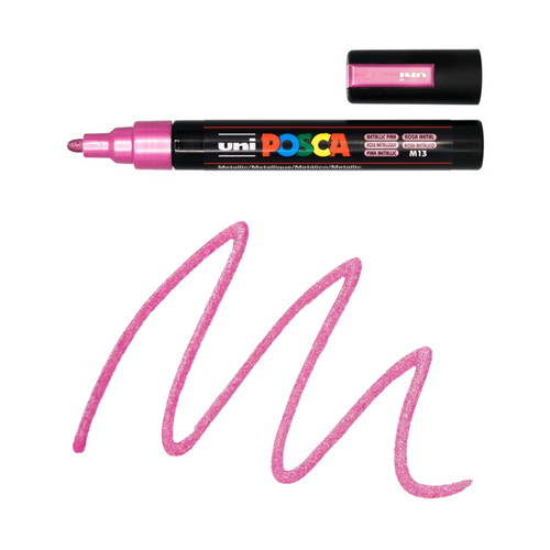 UNI Paint Marker Posca Pen Bullet Tip PC5M - Metallic Pink