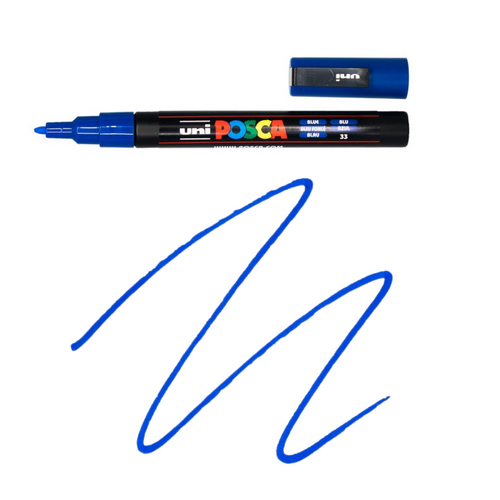UNI Paint Marker Posca Pen Bullet Tip PC3M - Blue
