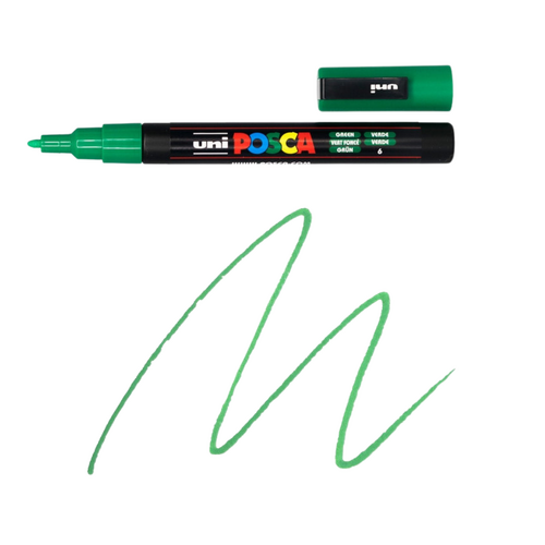 UNI Paint Marker Posca Pen Bullet Tip PC3M - Green