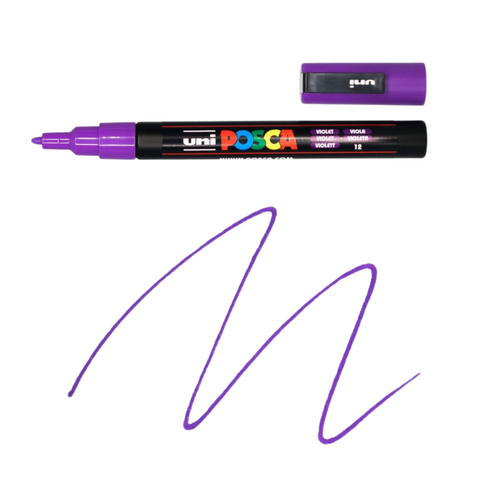 UNI Paint Marker Posca Pen Bullet Tip PC3M - Violet