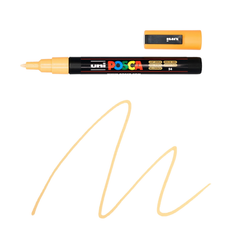 UNI Paint Marker Posca Pen Bullet Tip PC3M - Light Orange