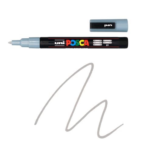 UNI Paint Marker Posca Pen Bullet Tip PC3M - Grey