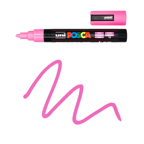 UNI Paint Marker Posca Pen Medium Bullet Tip PC5M 2.5mm - Pink