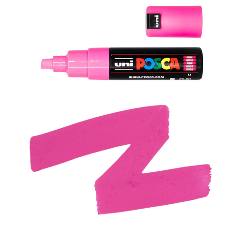 UNI Paint Marker Posca Pen Chisel Tip PC8K - Pink