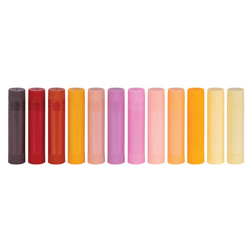 Zart Basics Warm Earth Slicks Paint Sticks 12 Pack - Assorted Colours