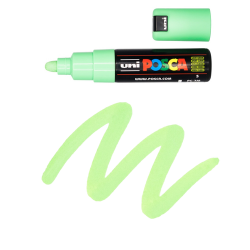 UNI Paint Marker Posca Pen Bullet Tip PC7M - Light Green