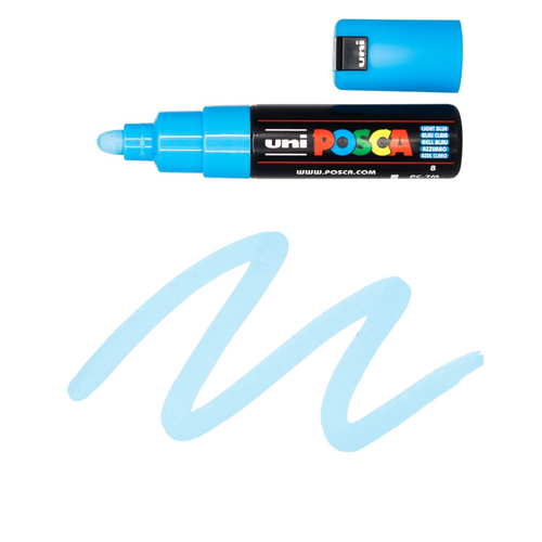 UNI Paint Marker Posca Pen Bullet Tip PC7M - Light Blue