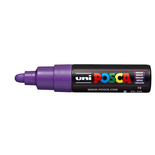 Uni Posca Chalk Marker BoldBullet Tip 4.5mm PC7M - Purple