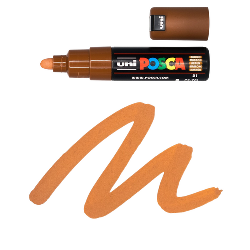 UNI Paint Marker Posca Pen Bullet Tip PC7M - Brown