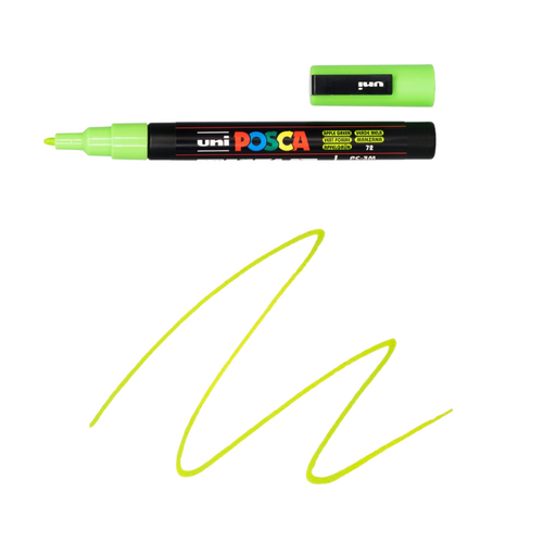 UNI Paint Marker Posca Pen Bullet Tip PC3M - Apple Green