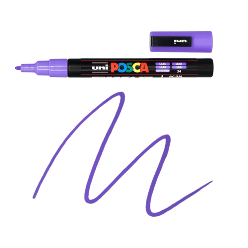 UNI Paint Marker Posca Pen Bullet Tip PC3M - Lilac