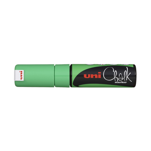 Uni Chalk Marker Chisel Tip 8mm - Fluoro Green