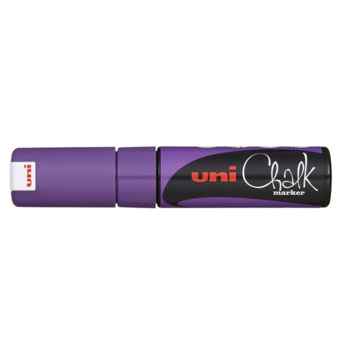 Uni Liquid Chalk Marker Chisel Tip 8mm PWE-8M - Violet