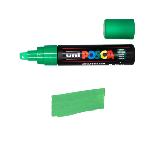 UNI Paint Marker Posca Pen Chisel Tip PC17K - Green