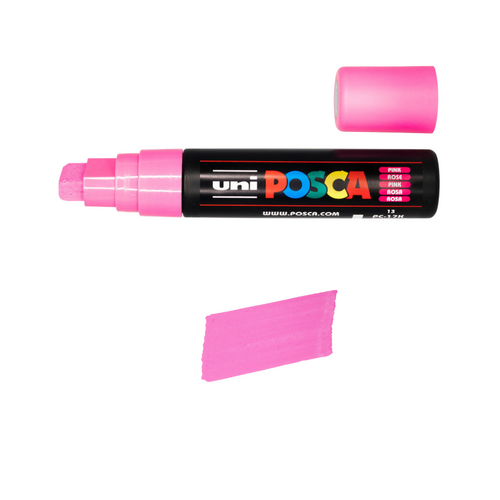 UNI Paint Marker Posca Pen Chisel Tip PC17K - Pink