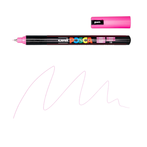 UNI Paint Marker Posca Pen Needle Point Tip PC1MR - Pink