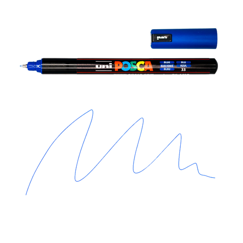 UNI Paint Marker Posca Pen Needle Point Tip PC1MR - Blue