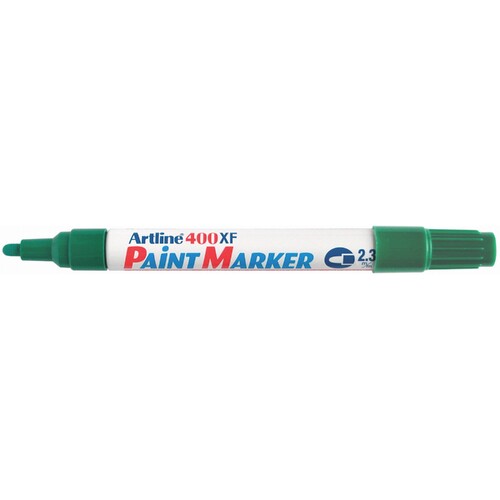 Artline 400 Permanent Paint Marker 2.3mm Bullet Tip 140004 12 Pack - Green