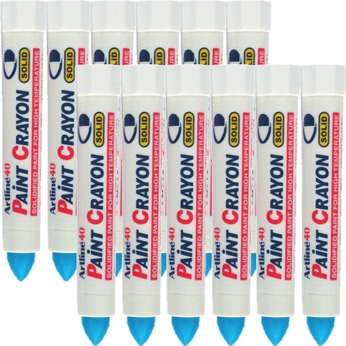 Artline 40 Permanent Paint Crayon BLUE 104003 - 12 Pack