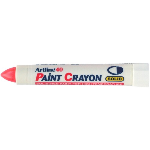 Artline 40 Permanent Paint Crayon Red - 12 Pack