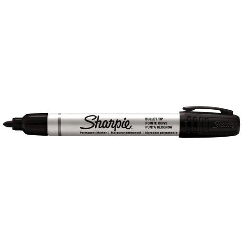 Sharpie Pro Metal Barrel Permanent Marker Bullet Tip 1.5mm Black 25020 - 12 Pack 
