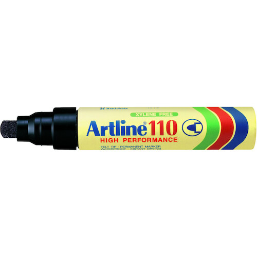 Artline 110 Bullet Nib 4mm Permanent Marker Black - 6 Pack