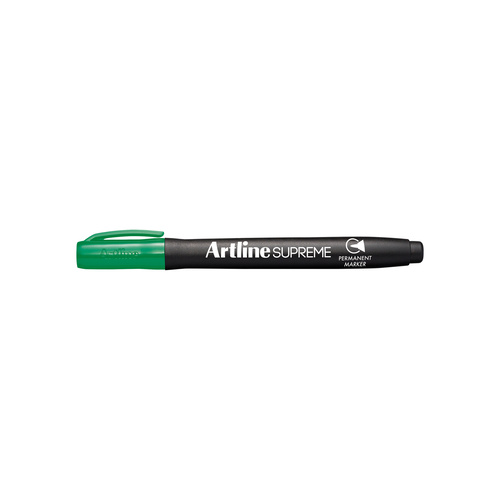 Artline Supreme Permanent Markers Pen Bullet Tip 1mm GREEN 107104 - 12 Pack