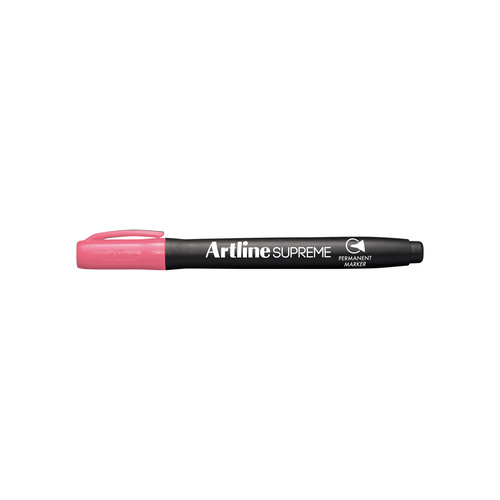 Artline Supreme Permanent Markers Pen Bullet Tip 1mm PINK 107109 - 12 Pack