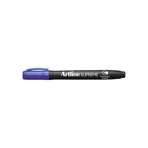Artline Supreme Permanent Markers Pen Bullet Tip 1mm PURPLE 107106  - 12 Pack