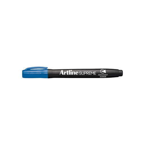 Artline Supreme Permanent Markers Pen Bullet Tip 1mm ROYAL BLUE 107123 - 12 Pack