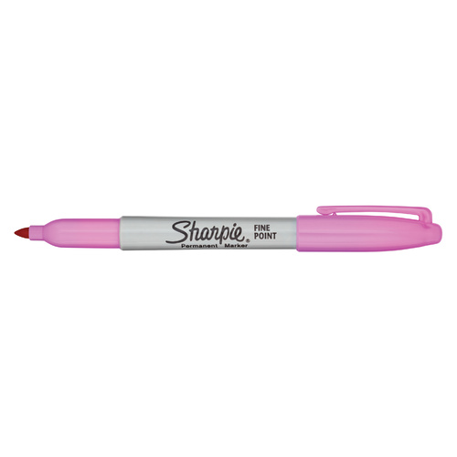 Sharpie Permanent Marker Fine Point 1.0mm Electric Pink - 12 Pack