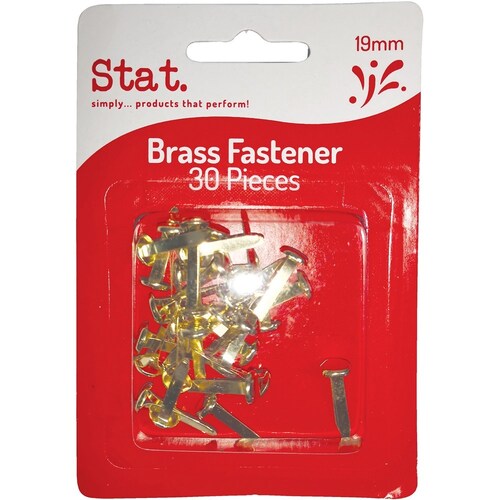 STAT Paper Fastener Brass 3/4 Inch 30 Pack - 05275