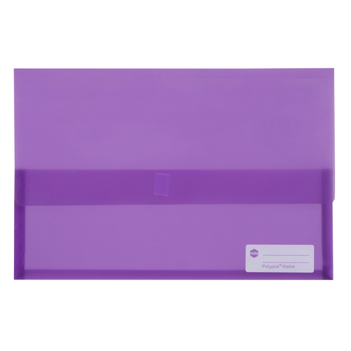 Marbig A4/Foolscap Polypick Document Wallet 2310019 - Purple