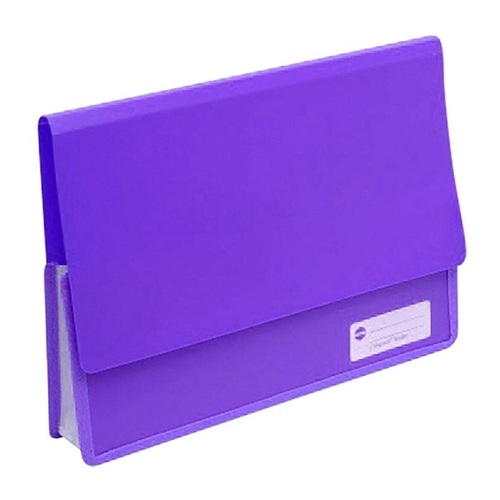 Marbig A4 Heavy Duty Polypick Document Wallet  - Purple