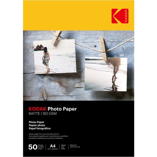 Kodak Photo Paper A4 Premium Matte 180gsm - 50 Pack